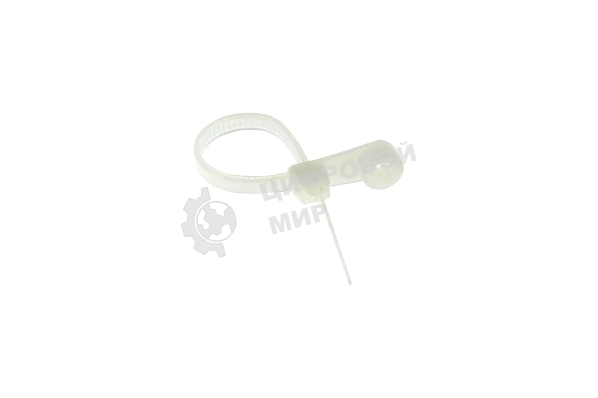 Хомут кабельный 3.6х200 нейл. белый с отверстием для крепления (уп. 100 шт) EKF plc-c-o-3.6x200