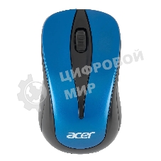 Мышь беспроводная Acer OMR132 синий/черный, 1000 dpi, радиоканал, USB, кнопки - 3