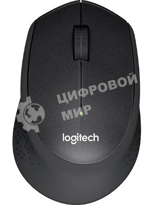 Мышь беспроводная Logitech M330 SILENT PLUS черный, 1000 dpi, радиоканал, USB, кнопки - 3