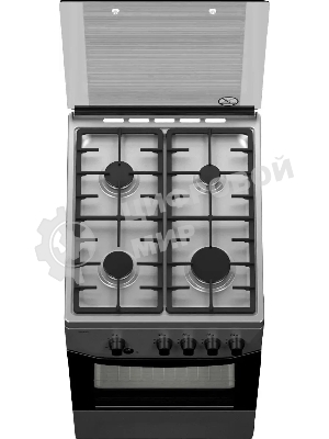 Плита газовая Darina 1D1 GM 241 014 Х нержавеющая сталь/черный, конфорок 4 шт, духовка 50 л, 50 см x 85 см x 60 см