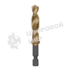 Сверло-метчик Denzel М10 х 1,5 мм, Р6М5