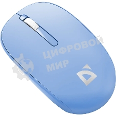 Мышь беспроводная Defender Smart MM-396 синий, 1600 dpi, радиоканал, Bluetooth, USB, кнопки - 3
