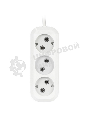Удлинитель бытовой Smartbuy (SBE-10-3-1.5-N) 3 гнз х 1,5 м (10А/2.2 кВт, ПВС 2х1.0)