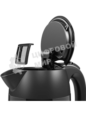 Чайник электрический Bosch TWK3P423 1.7 л, 2400 Вт, черный (корпус: нержавеющая сталь)