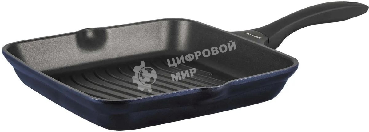 Сковорода-гриль Rondell Royal Blue RDA-1546, 28см, без крышки, синий