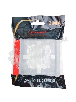 Рамка 1-мест. горизонт. ZIMA белый LEZARD 704-0200-146