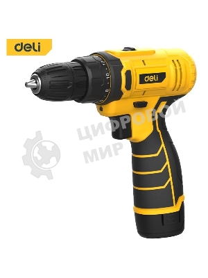 Дрель-шуруповерт Deli DL-DZ12-5A2, 12 В, 2 Ач, 30 Нм, щеточный