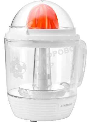 Соковыжималка Starwind SJ 1241 белый/прозрачный, цитрусовая, 30 Вт, 1200 мл, механическое