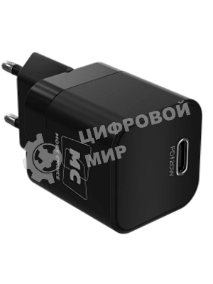 Сетевое зарядное устройство MORE CHOICE (4620202555823) NC86i 1Type-C 3.0A PD 20W для Lightning 8-pin Type-C, черный