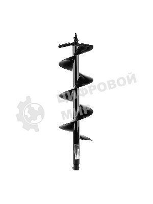 Шнек для грунта Denzel ER-200, диаметр 200 мм, длина 800 мм, соединение 20 мм, съемный нож