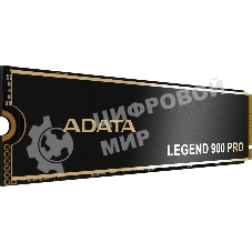 Накопитель SSD ADATA LEGEND 900 PRO, 4Tb, PCIe 4.0 x4, M.2 2280, NVMe, R/W 7400/6500, с радиатором