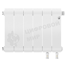 Радиатор биметаллический Royal Thermo Infinity 300 Bianco Traffico VR80 - 6 секц.