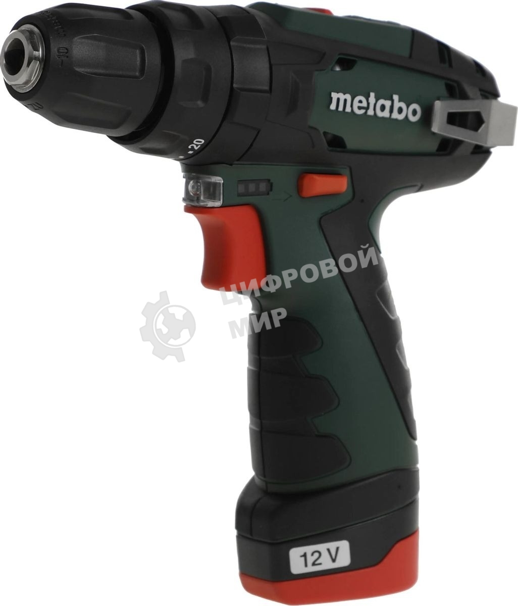 Дрель-шуруповерт Metabo PowerMaxx SB 600385500, 10,8 В, 2 Ач, 34 Нм, щеточный, ударный
