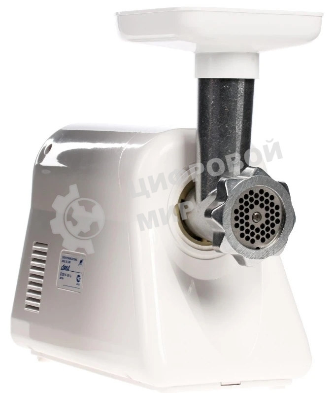 Мясорубка электрическая Ротор Люкс ЭМШ 35/300-2 белый, 1500 Вт, 0.6 кг/мин, реверс, насадки - 2