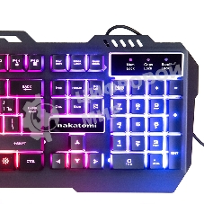 Клавиатура проводная NAKATOMI KG-35U черный