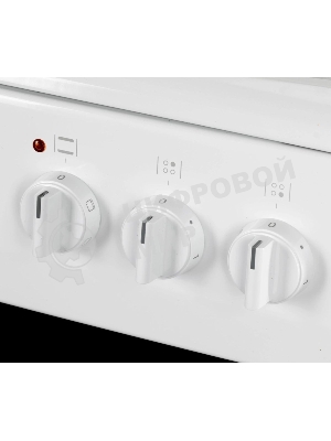 Плита электрическая Hansa FCEW54109 белый, конфорок 4 шт, духовка 65 л, 50 см x 85 см x 60 см