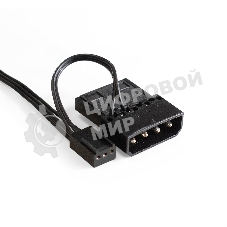 Вентилятор с подсветкой ExeGate EX12025HM3PM.FRGb.PRM (120x120x25 мм, FRGb, Hydraulic bearing (гидродинамический), 3pin+Molex, 1200RPM, 24dBA)