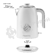 Чайник электрический Galaxy Line GL 0352, сливочный зефир, металл, 2200 Вт, 1.7 л