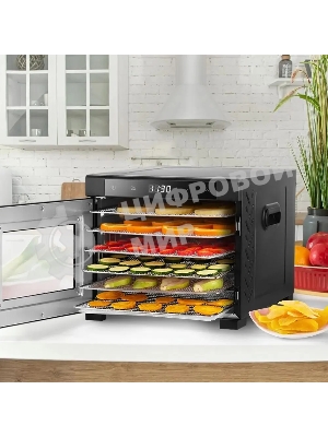 Сушка для фруктов и овощей Kitfort КТ-1964 18под. 600 Вт, черный