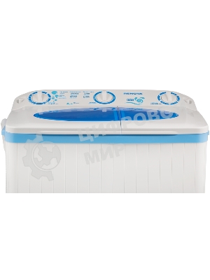 Стиральная машина Renova WS-60PT/РЕТ белый/голубой, загрузка вертикальная 4.5 кг, 1350 об/мин, класс: А+