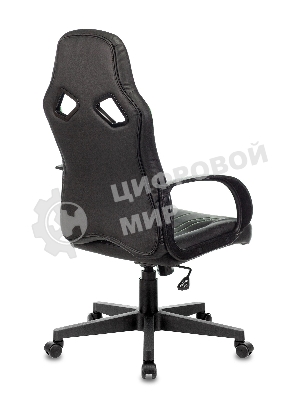 Кресло игровое Бюрократ ZOMBIE RUNNER черный/зеленый искусственная кожа крестовина пластик