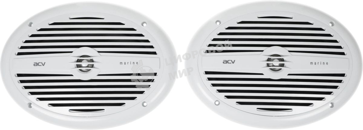 Колонки автомобильные ACV Marine MR692 90Вт 91дБ 16.5 см (6 1/2дюйм) (ком.: 2 кол.) коаксиальные двухполосные