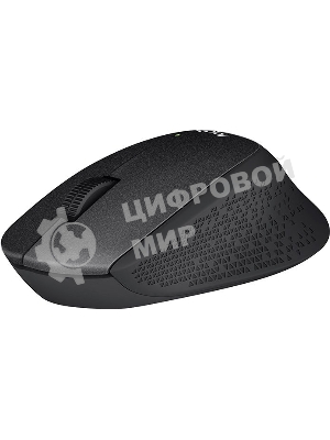 Мышь беспроводная Logitech M330 SILENT PLUS черный, 1000 dpi, радиоканал, USB, кнопки - 3
