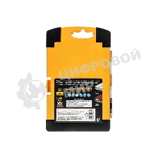 Набор сверл по металлу Denzel 1-10 мм, Р6М5К8-TiN, Golden Tip, 10 шт