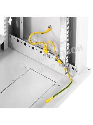 Шкаф настенный ЦМО ШРН-Э-6.350 6U 600x350 мм пер. дв. стекл несъемные бок. пан. серый