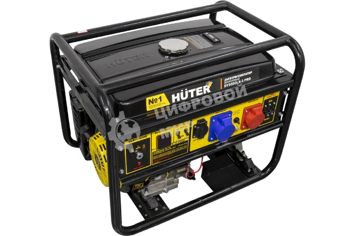 Электрогенератор бензиновый Huter DY9500LX-3 PRO, 8 кВт, 96 дБ, 79.4 кг