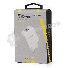 Сетевое зарядное устройство универсальное Crown CMWC-3002 белый