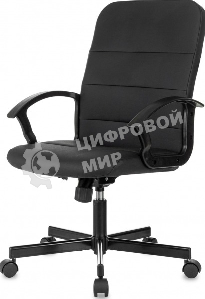 Кресло Бюрократ Triest черный, экокожа