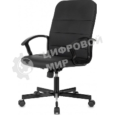 Кресло Бюрократ Triest черный, экокожа