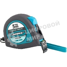 Рулетка GROSS 31102 ''ergonomisch'' 5м x 19мм магнитный обрезиненный зацеп