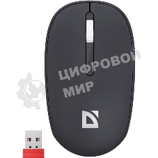 Мышь беспроводная Defender Smart MM-396 черный, 1600 dpi, радиоканал, Bluetooth, USB, кнопки - 3