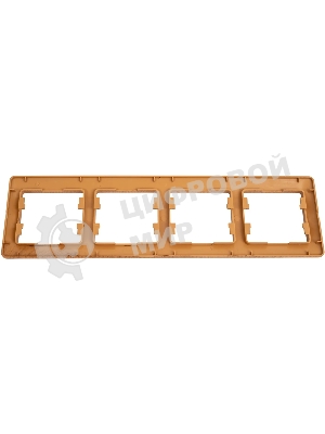 Рамка 4-м Glossa горизонт. дер. дуб SchE GSL000504