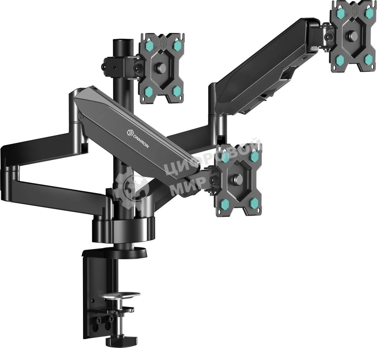 Кронштейн (держатель) ONKRON G280 для трех мониторов 13