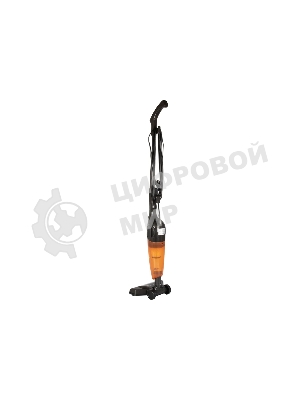 Пылесос вертикальный Endever SkyClean VC-277 темно-серый/оранжевый, питание от сети, 130 Вт, уборка сухая, пылесборник 1.2 л