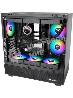 Вентилятор для корпуса Thermaltake CT140 Sync Reverse ARGB 140х140x25 черный 4-pin 32.8дБ (упак.:2шт) (CL-F174-PL14SW-A) Ret
