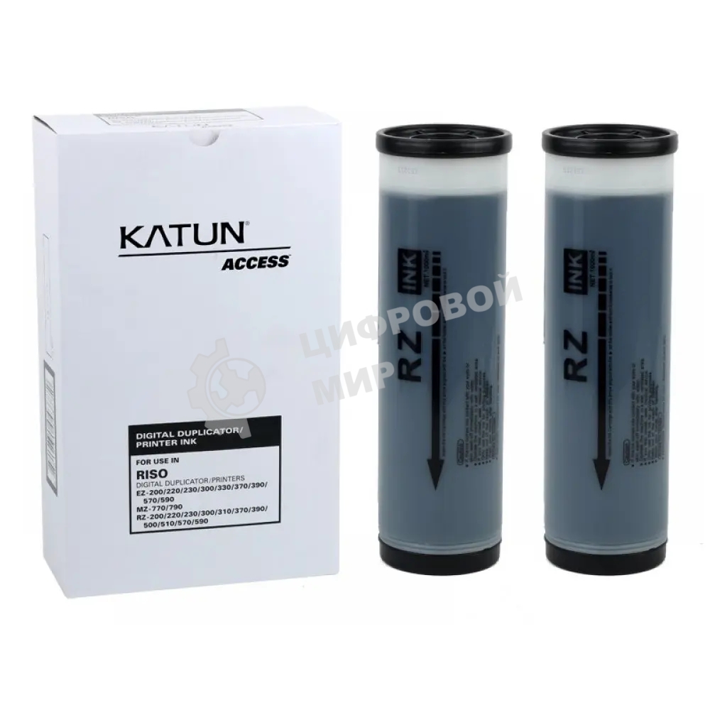 Краска Katun RISO RZ/EZ 370/300/230/200 черный 1000 мл (КРАТНО ДВУМ ШТУКАМ!!!)