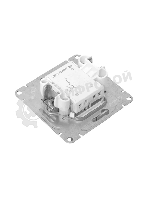 Механизм выключателя EKF UP1-SWA-20 Эпика двухклавишный, алюминий