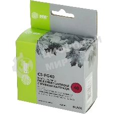 Картридж струйный Cactus CS-PG40 черный (18 мл) для Canon Pixma MP150/MP160/MP170/MP180/MP210/MP220/MP450/MP460/MP470/iP1200/iP1300/iP1600/iP1700/iP1800/iP190