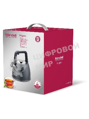 Чайник Rondell Filigran RDS-1950 2.7 л. металлический серый