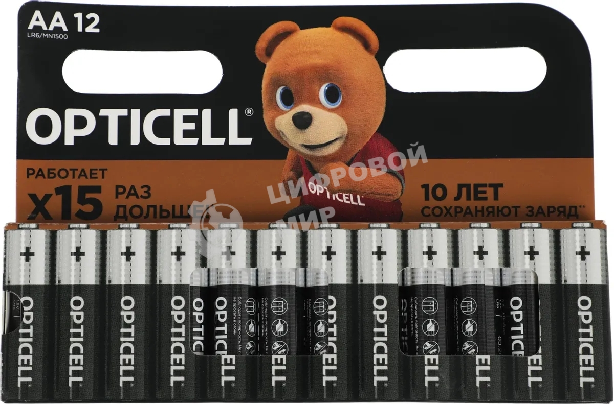 Батарея Opticell Basic LR6 AA (12шт) блистер