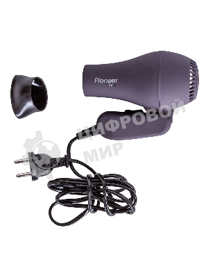 Фен Pioneer HD-1010 фиолетовый/черный, 1000 Вт, компактный