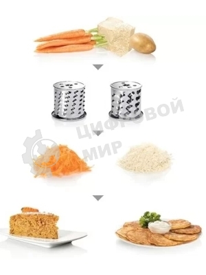 Мясорубка электрическая Bosch MFW68640 черный, 2200 Вт, 4.3 кг/мин, реверс, металлический лоток, насадки - 8