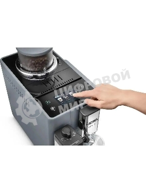 Кофемашина автоматическая DeLonghi EXAM440.55.G серый, исп. кофе - молотый/зерна, 1.4 л, 1450 Вт, 19 Бар.