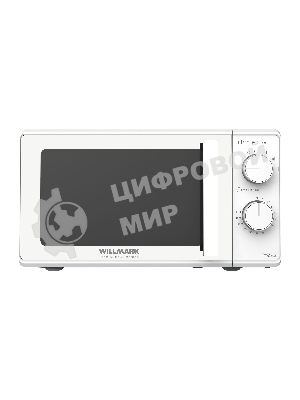 Микроволновая печь Willmark WMO-203GMW белый, 20 л, 700 Вт, переключатели - поворотный механизм