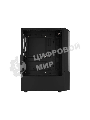 Компьютерный корпус MidTower Aerocool/Formula Quantum-G-BK-v2 черный без Б/п, ATX 3FRGb Fan on front panel