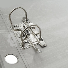 Папка-регистратор Silwerhof 2013467 A4 50мм, ПВХ/бумага черный, металлическая окантовка, сборная (упаковка: 2шт)